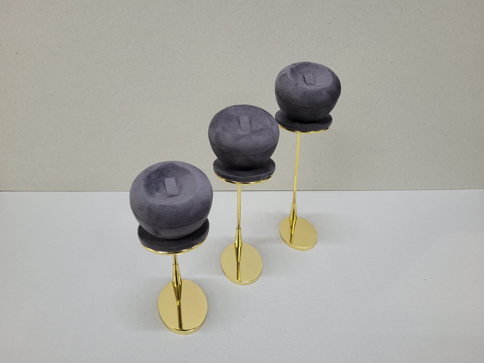 3Lü Gold Metal Yüzük Seti