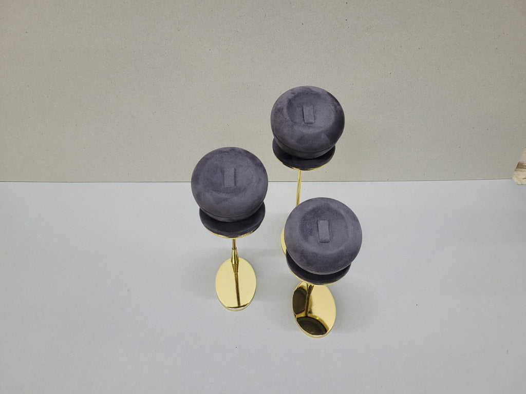 3Lü Gold Metal Yüzük Seti