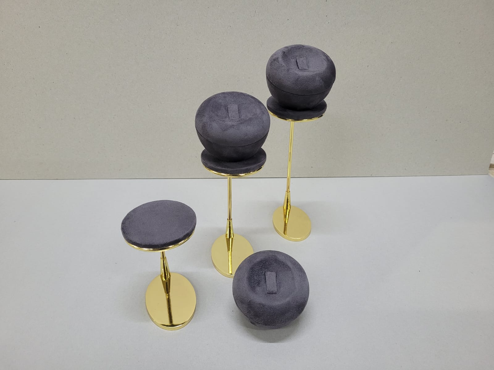 3Lü Gold Metal Yüzük Seti